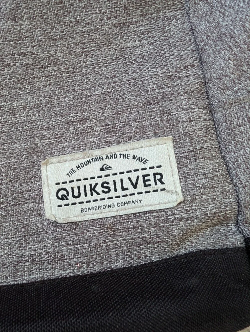 Quiksilver Gray and Black Casual Daypack